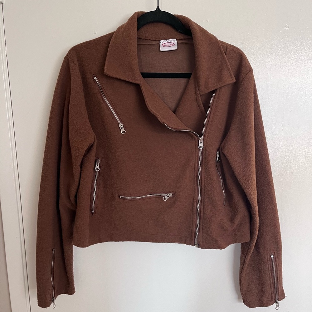 Brown Custom Painted Jacket